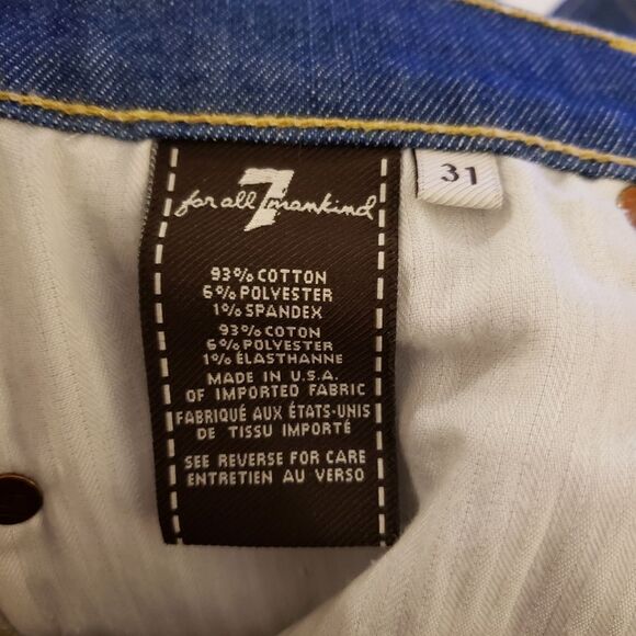 7FAM Modern Straight Leg Jeans Sz 31 - Picture 9 of 11